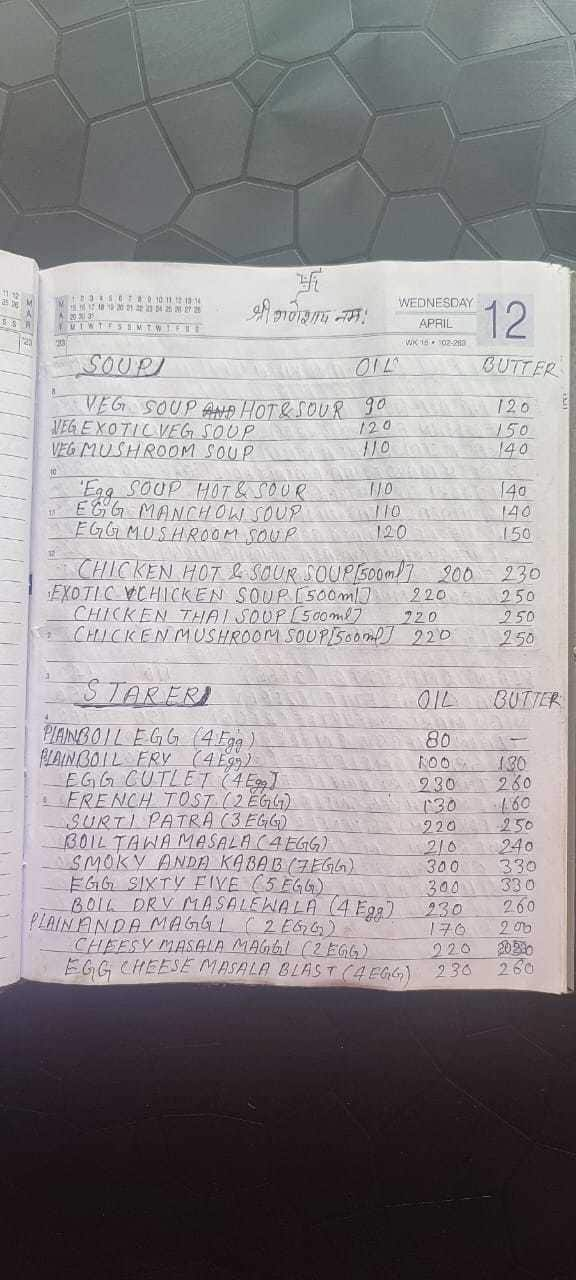 Menu of Surti Egg Flavour, Vastrapur, Ahmedabad