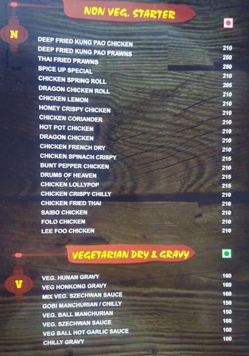 spice up restaurant menu