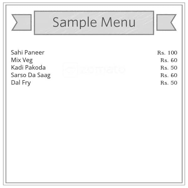 Dashmesh Dhaba menu