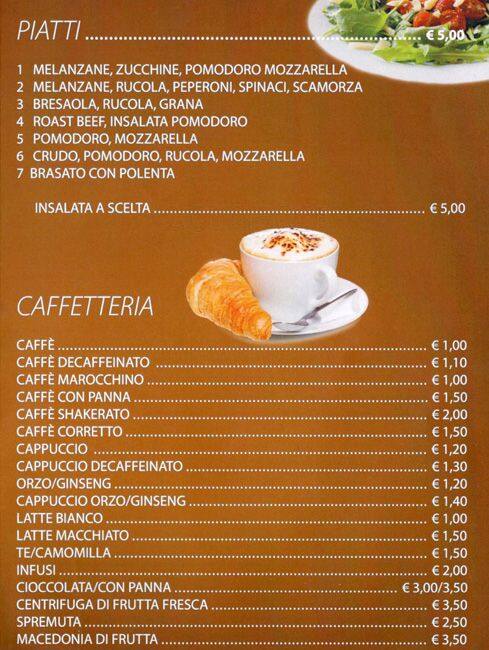 Menu di San Crispino 