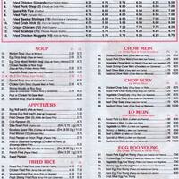 Lucky Star Chinese Restaurant Menu