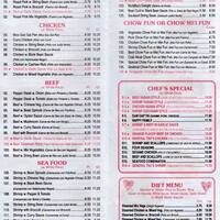 Lucky Star Chinese Restaurant Menu