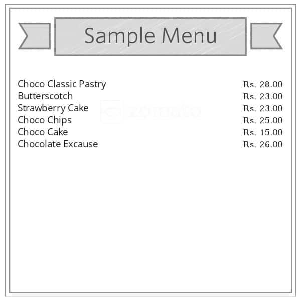 Mio Amore- The Cake Shop menu
