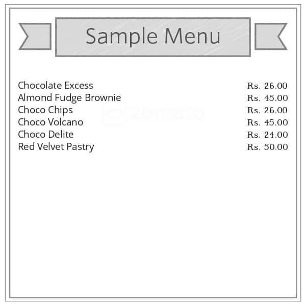 Mio Amore- The Cake Shop menu