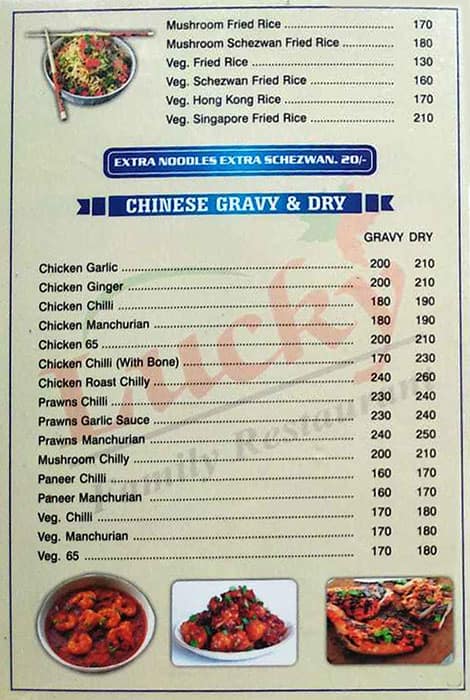 Lucky Chicken Shop menu