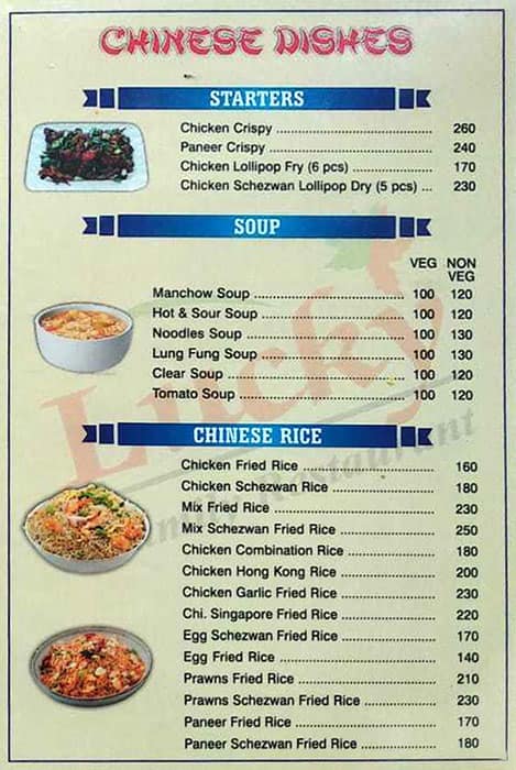 Lucky Chicken Shop menu