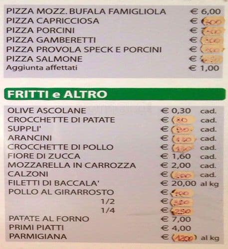 Menu di Due B Di Massimo Blandino Snc 