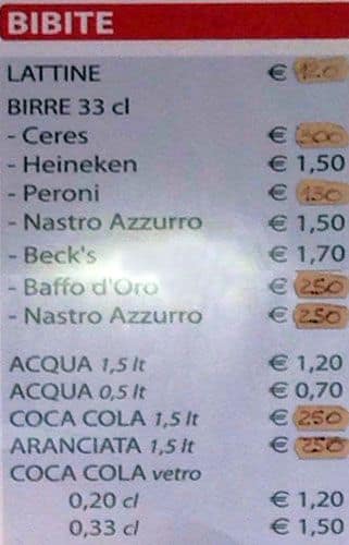 Menu di Due B Di Massimo Blandino Snc 