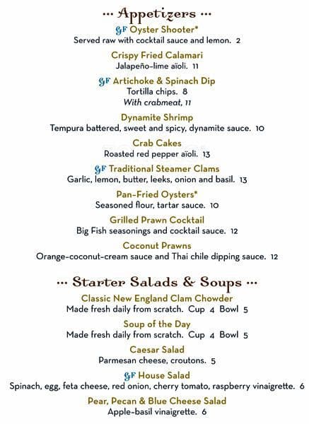 Menu At Big Fish Grill Pub Bar Issaquah menu-at-big-fish-grill-pub-bar-issaquah