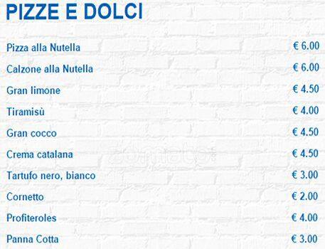 Menu di Pizza & Food 