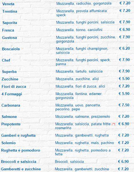 Menu di Pizza & Food 