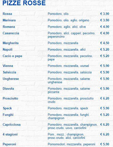 Menu di Pizza & Food 