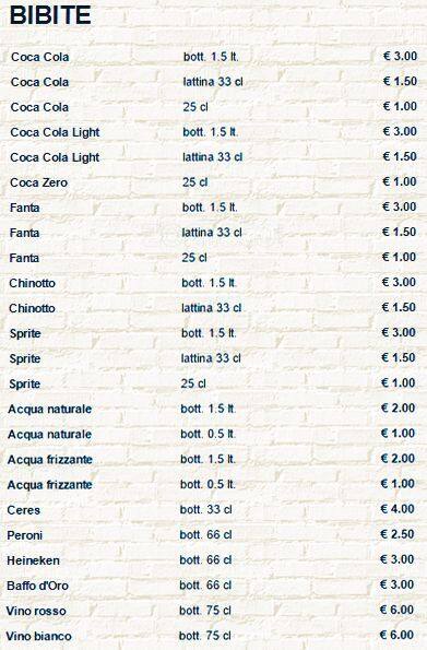 Menu di Pizza & Food 