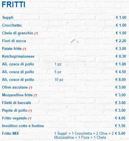 Menu di Pizza & Food 