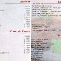 El Manso Toro Menu Menu Para El Manso Toro Pirque Santiago