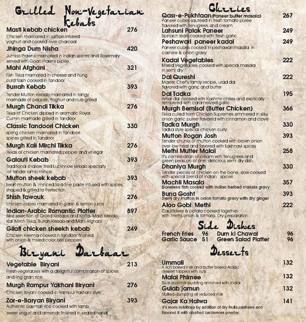 Majlis menu