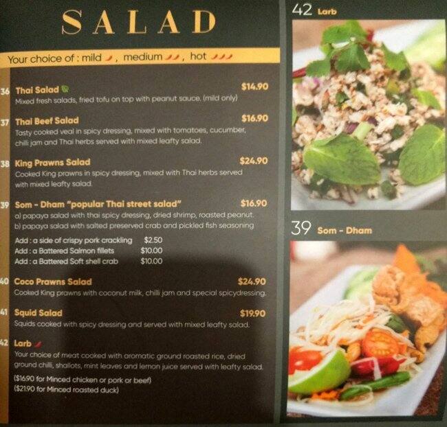 Menu At Tommy Thai Smile Restaurant West Ryde menu-at-tommy-thai-smile-restaurant-west-ryde