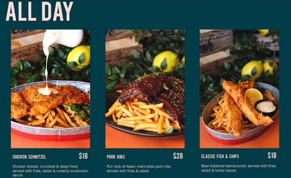 Menu at V Lounge cafe, Canley Heights