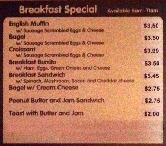 TJ's Deli меню