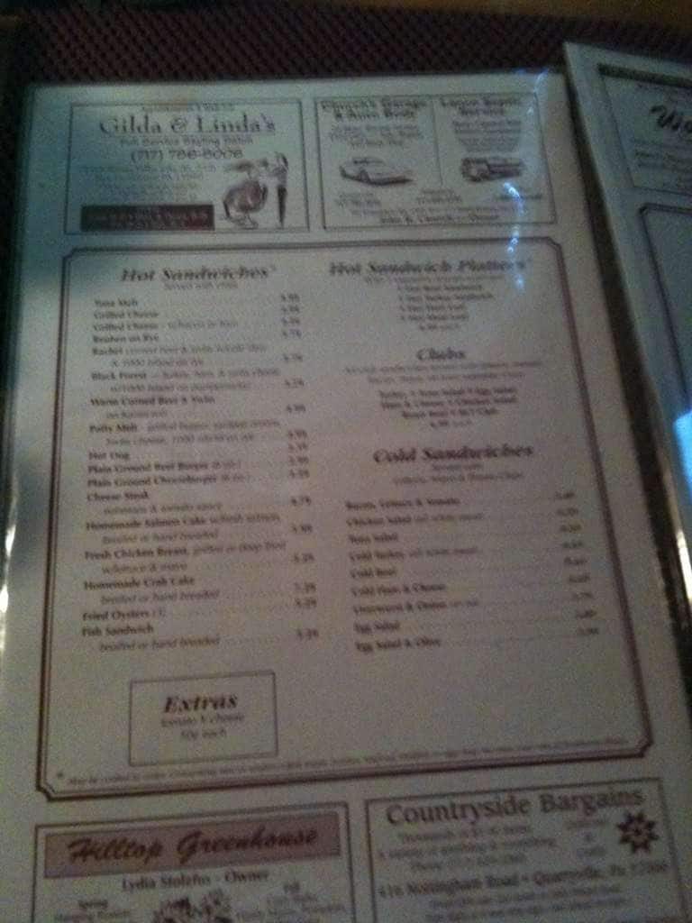 Menu at Quarryville Family Restaurant, Quarryville
