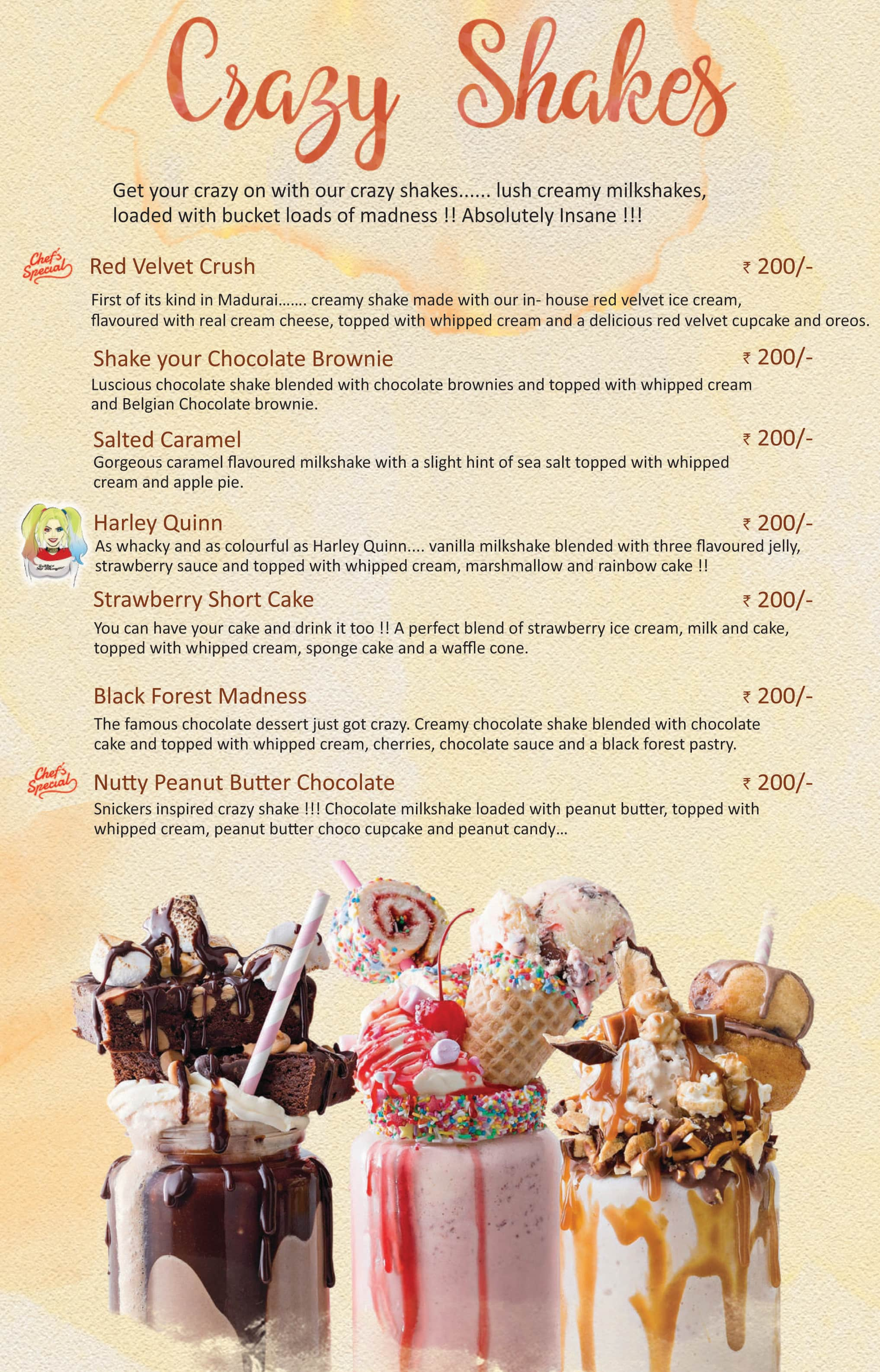 Menu of Puppy s Bakery Sathamangalam Madurai