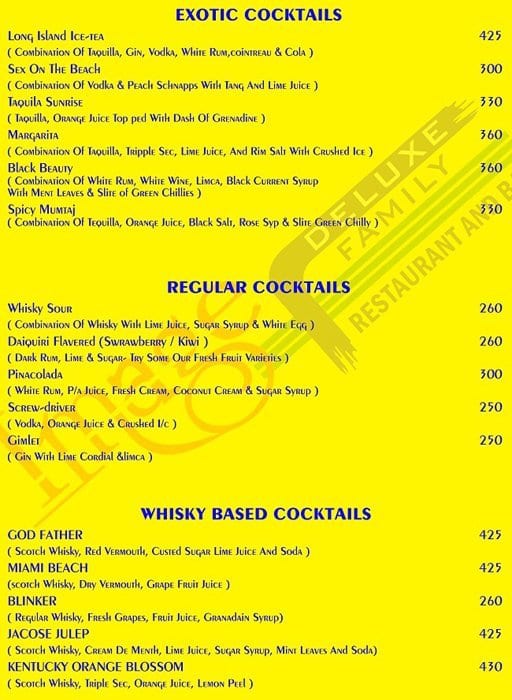 Image Hotel menu