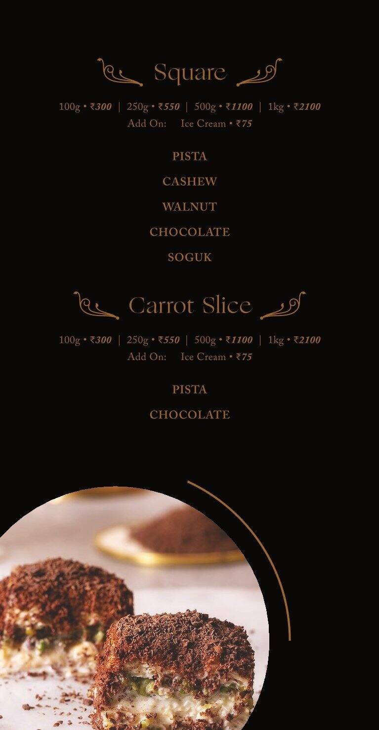 Menu at Ottoman's Doner Kebab, Chennai