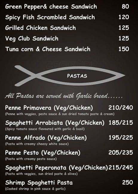 Fish & Fries menu