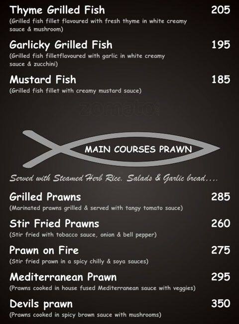 Fish & Fries menu