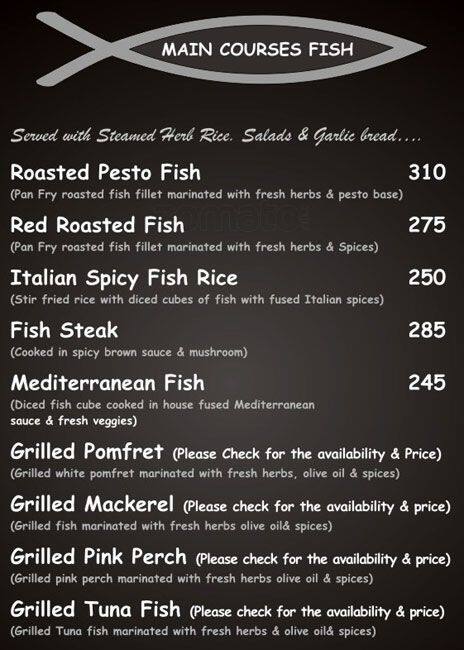 Fish & Fries menu