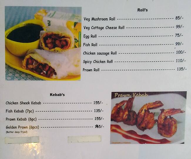 Fish & Fries menu
