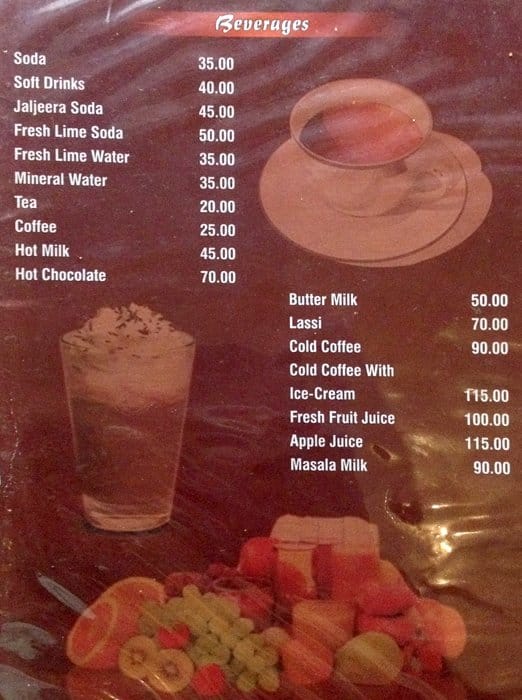 Menu at Rudra, Pune, D1