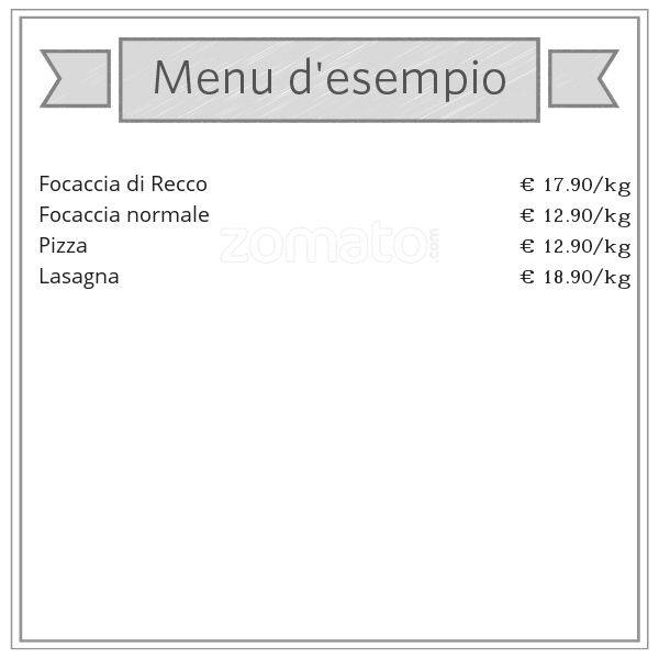 Menu di Focacceria MB 