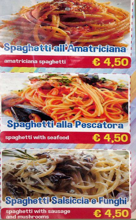 Menu di Arcobaleno 