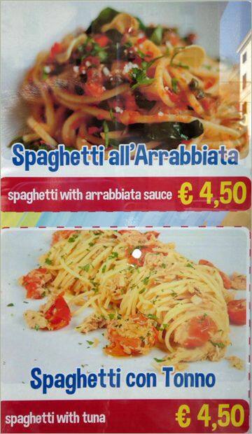 Menu di Arcobaleno 