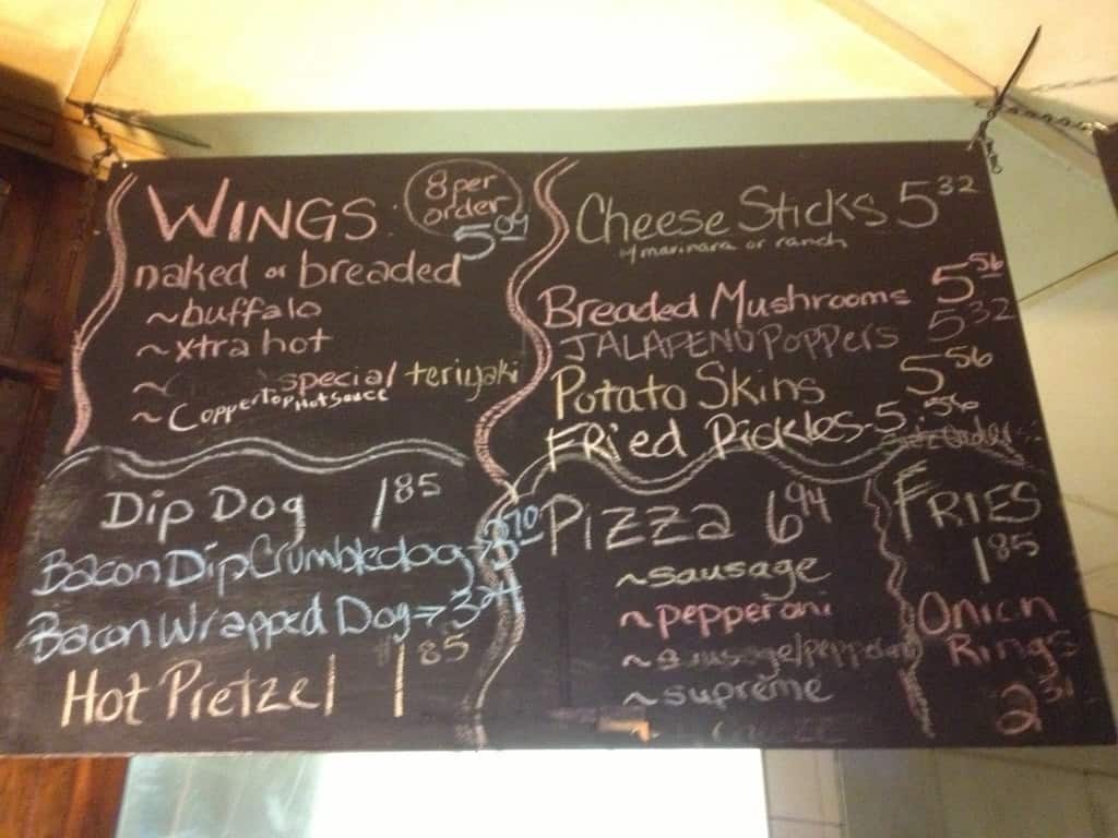 Menu at Copper Top Bar & Grill, Huntsville