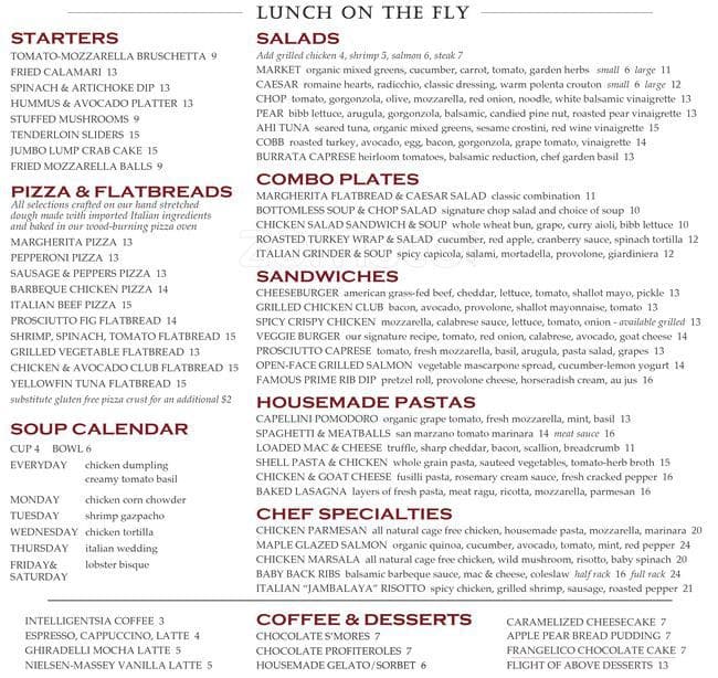 Pinstripes Menu, Menu for Pinstripes, Glenview, Chicago Urbanspoon/Zomato