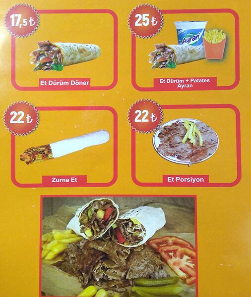 hassos doner menu menu for hassos doner basaksehir merkez istanbul