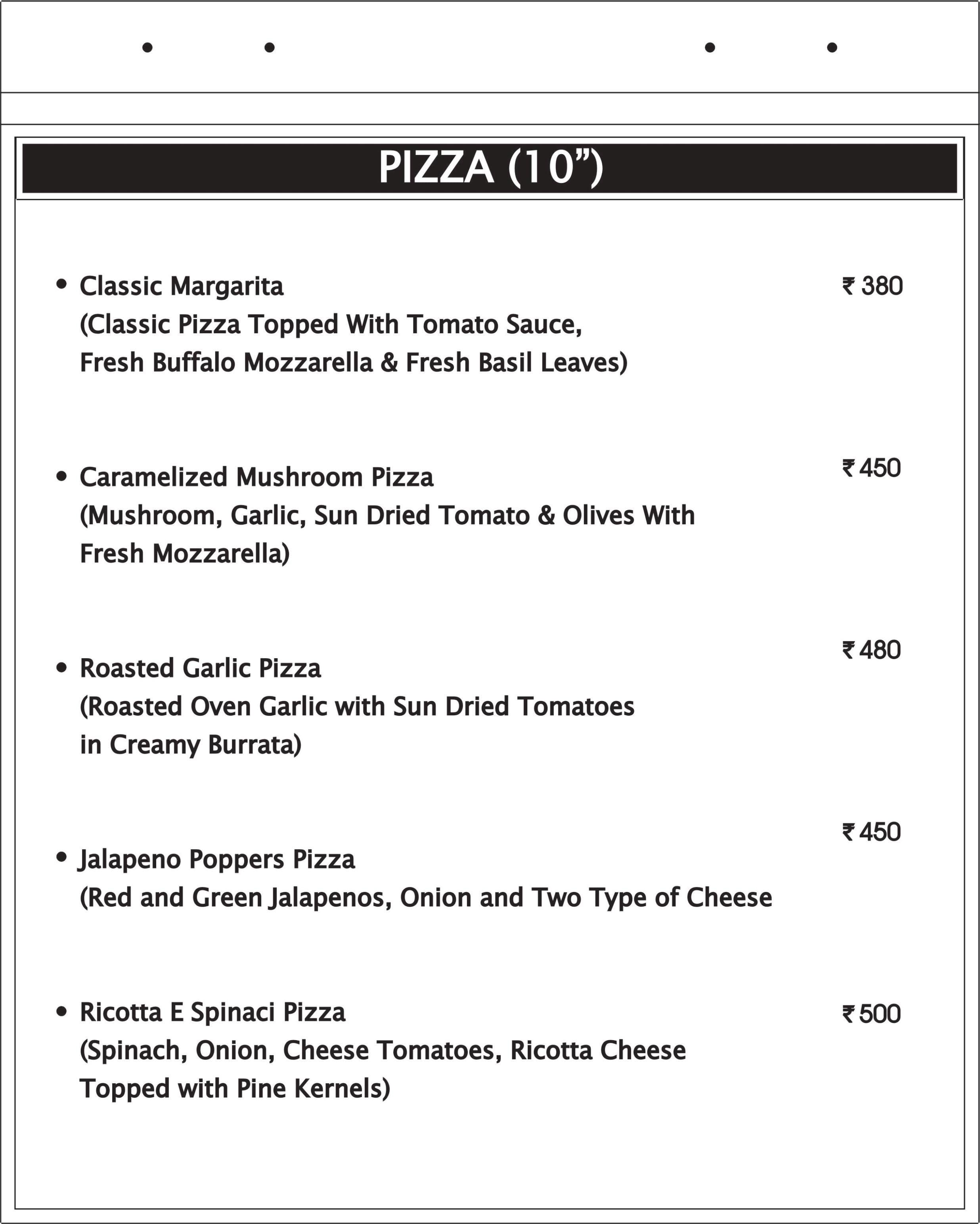 Falafel Lovers menu