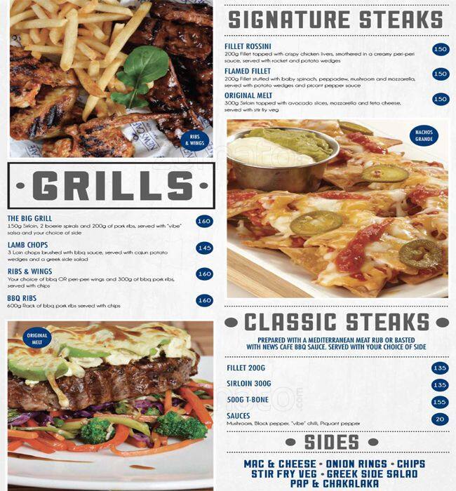 Menu At News Cafe Davenport Durban menu-at-news-cafe-davenport-durban