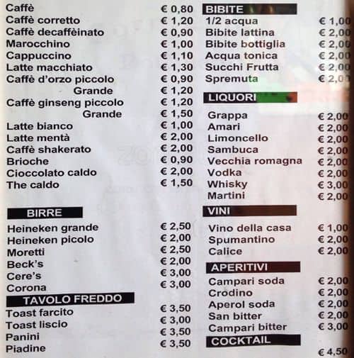 Menu di Lucy Food 