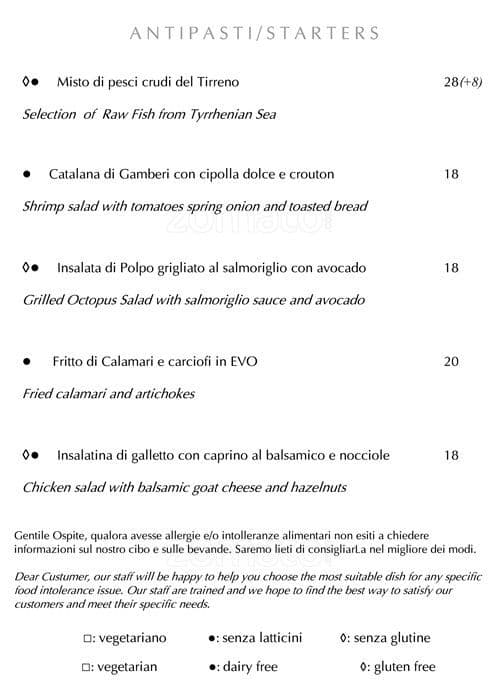 Menu di Hotel Majestic 