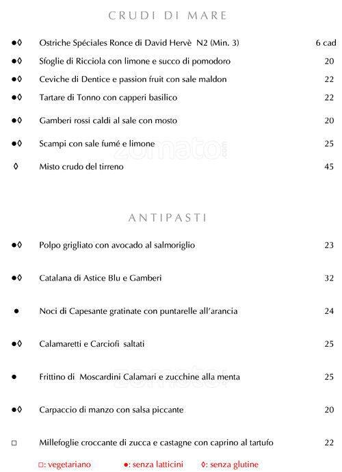 Menu di Hotel Majestic 