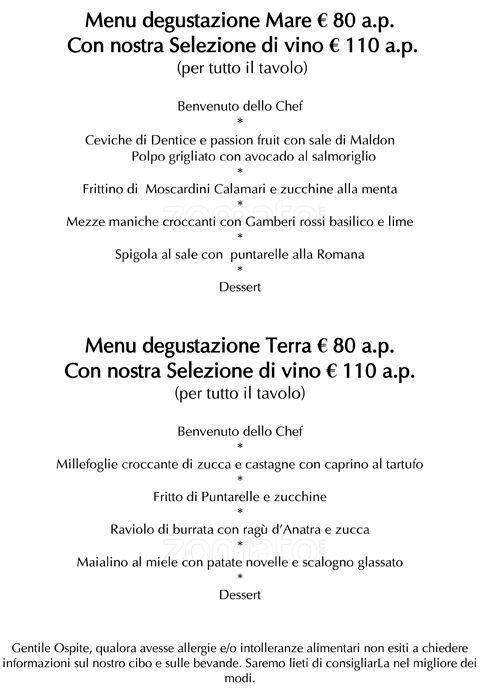 Menu di Hotel Majestic 