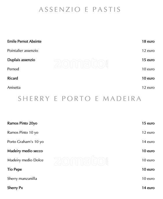 Menu di Hotel Majestic 