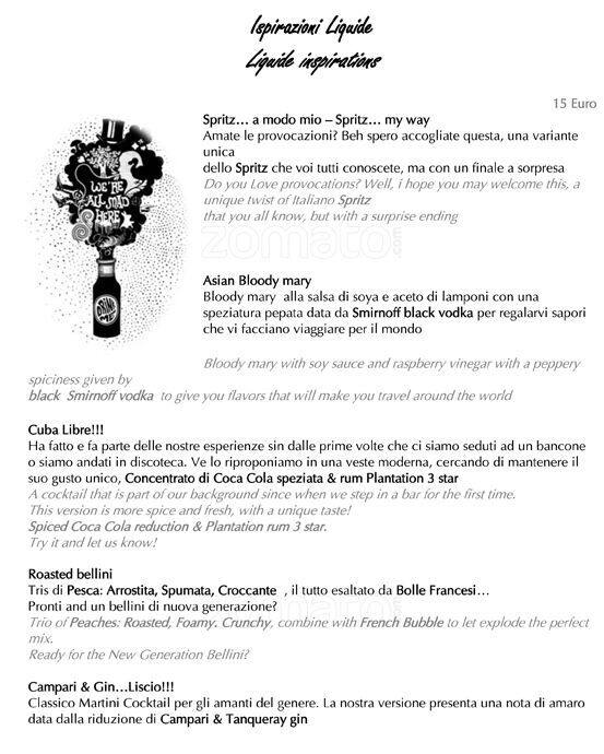 Menu di Hotel Majestic 