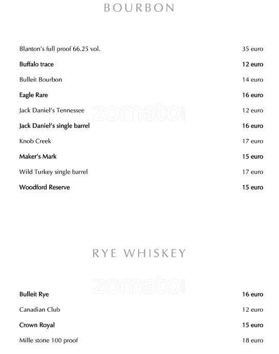 Menu di Hotel Majestic 