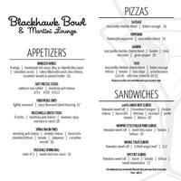 Blackhawk Bowl And Martini Lounge Menu