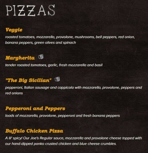 Menu at Rusty Bucket Restaurant and Tavern, Charlotte