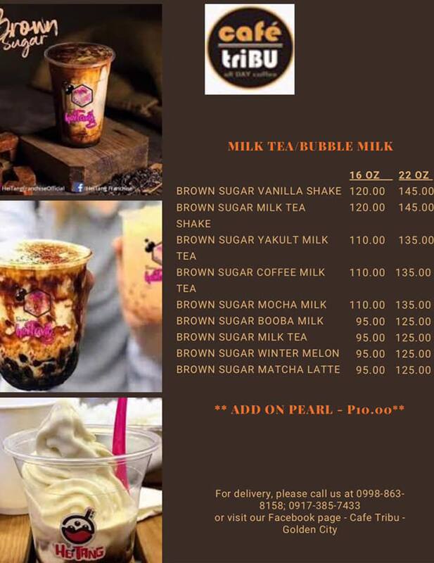 Carta de Cafe Tribu